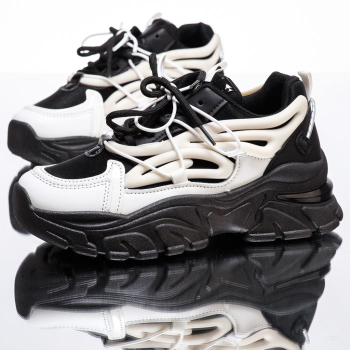 Дамски спортни обувки Alecia черен/Бежово #13462