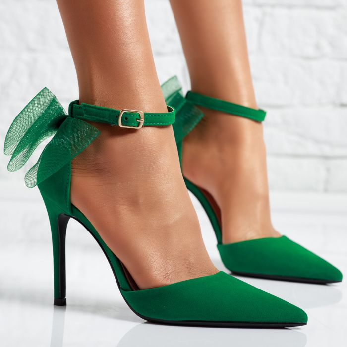 Дамски обувки с ток Taylor Зелено #14097
