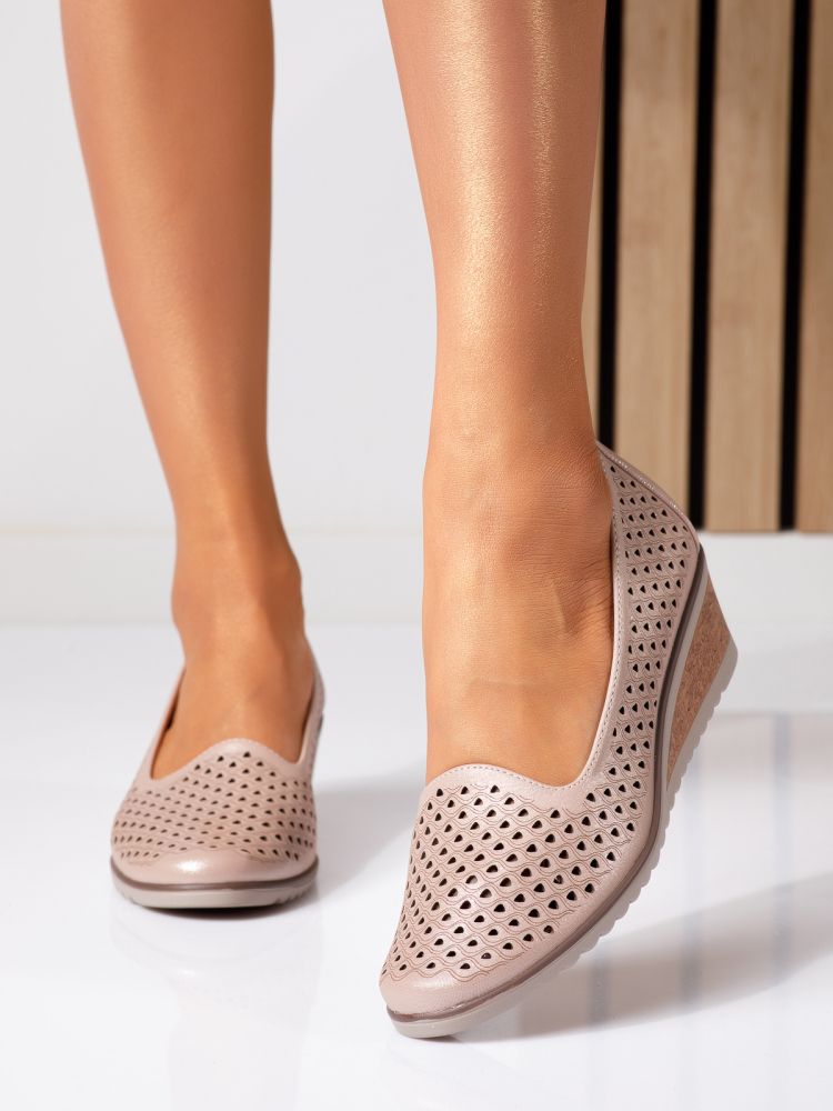 Hazel Női cipő rózsaszín ökológiai bőr platformmal #18739