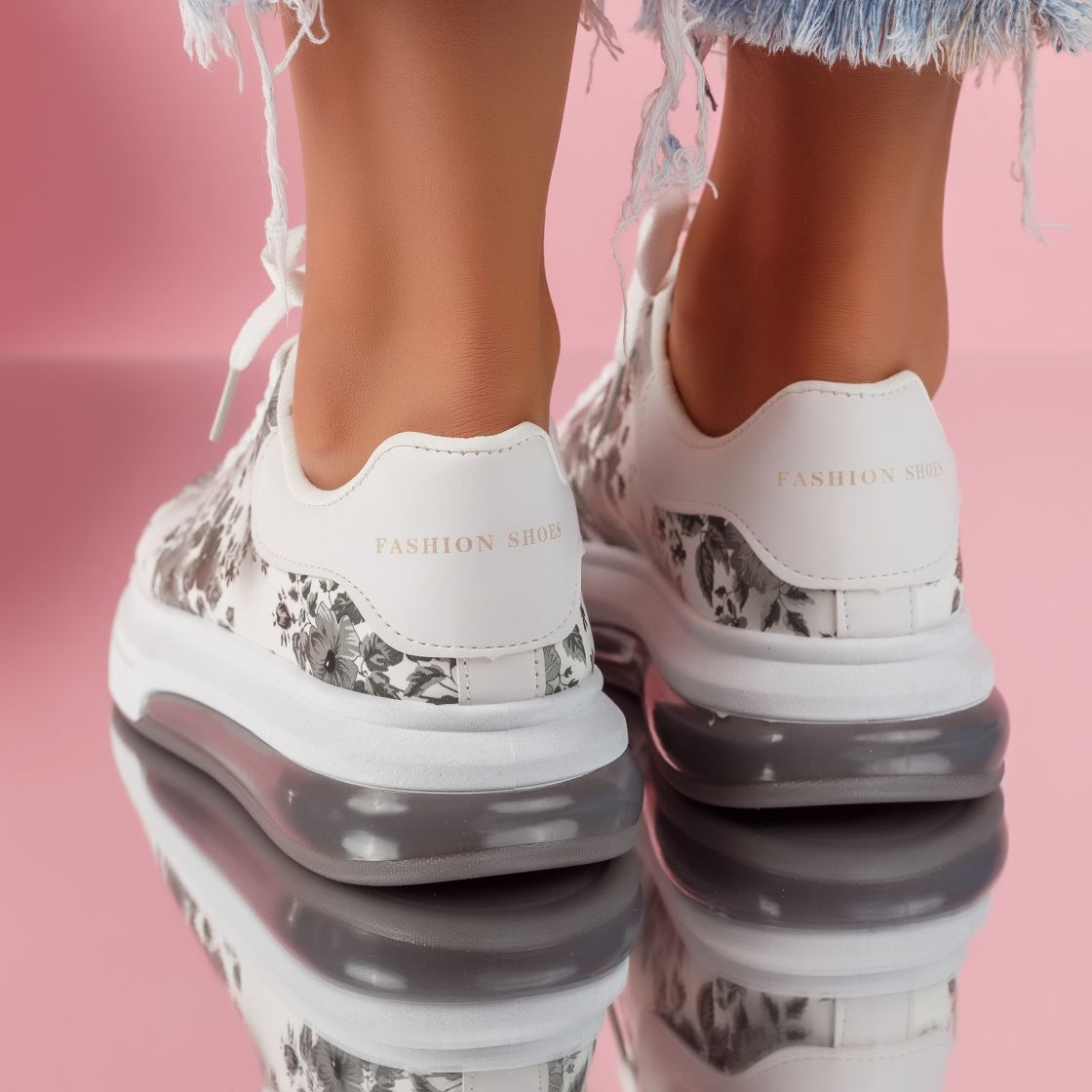 Дамски спортни обувки Hadley Сиво #4952M