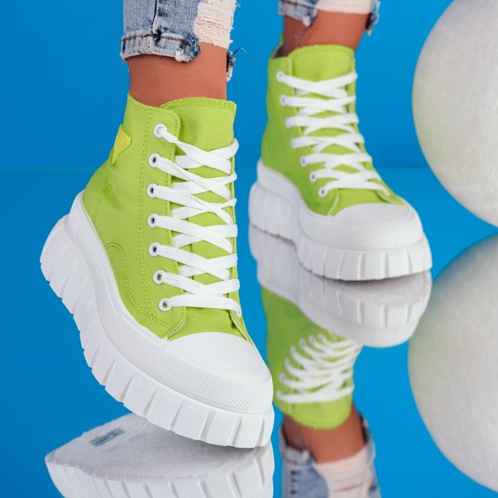 Дамски спортни обувки Alison зелено #9146