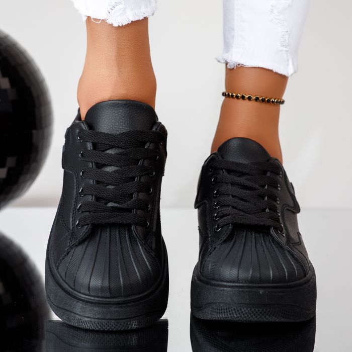 Geneva Női Fekete Sportcipő #12033