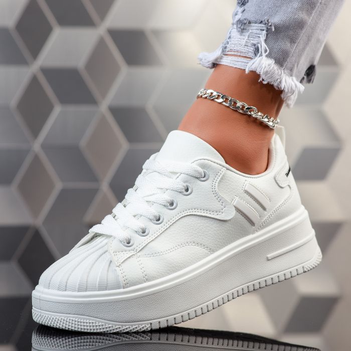 Дамски спортни обувки Geneva Бяло #12034