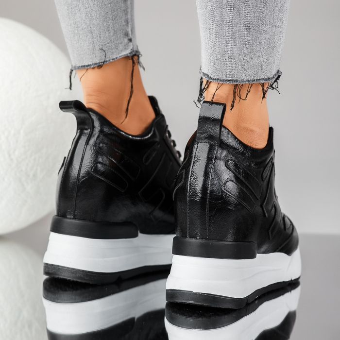 Дамски спортни обувки С платформата Sophie черен #12709