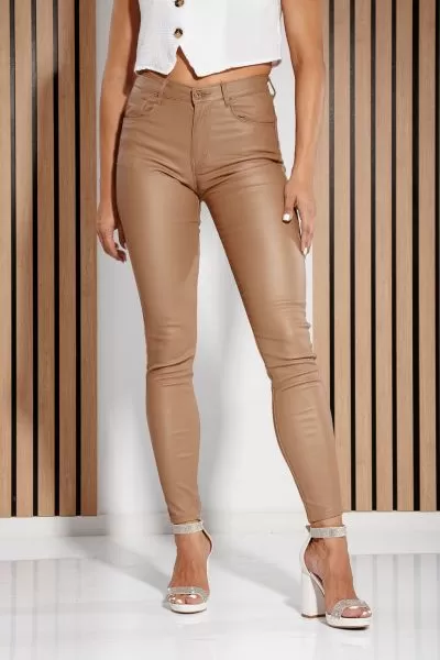 Pantaloni dama piele ecologica