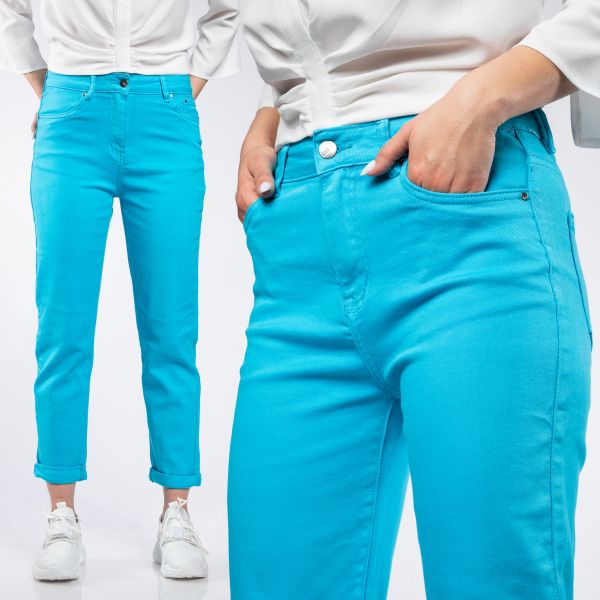 Blugi Boyfriend Dama Spring Bleu #A421