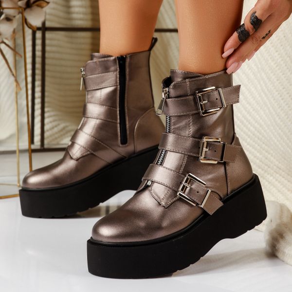 Ghete Dama îmblanite Yama Gri #17042