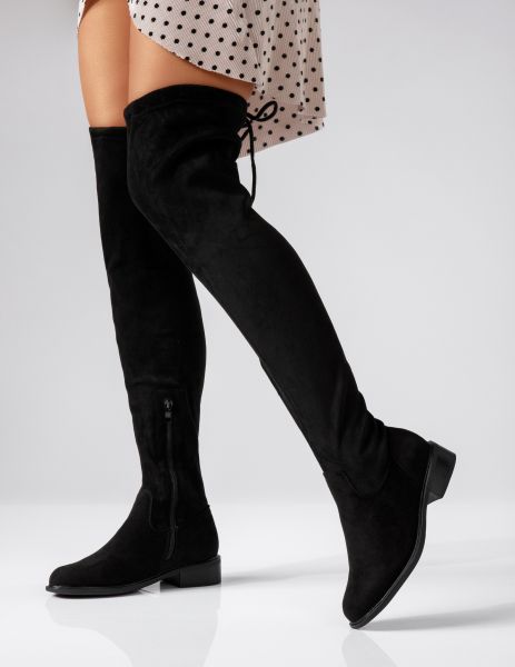 Cizme Dama Lungi Alexa Negre #17291