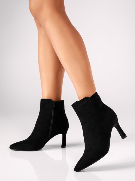Botine Dama îmblanite Ashley Negre #17700