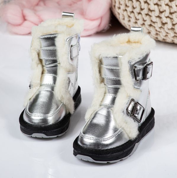 Cizme Fete Kane Argintii #17890