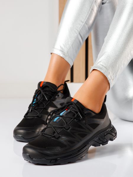 Adidasi dama negri din material textil Ruth #19337