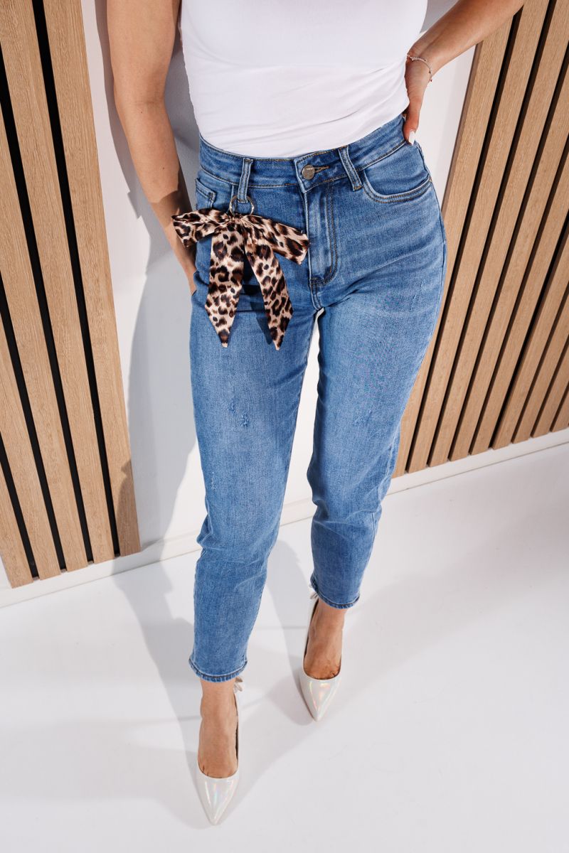 Blugi MomFit Dama Mavis Albastri #A926