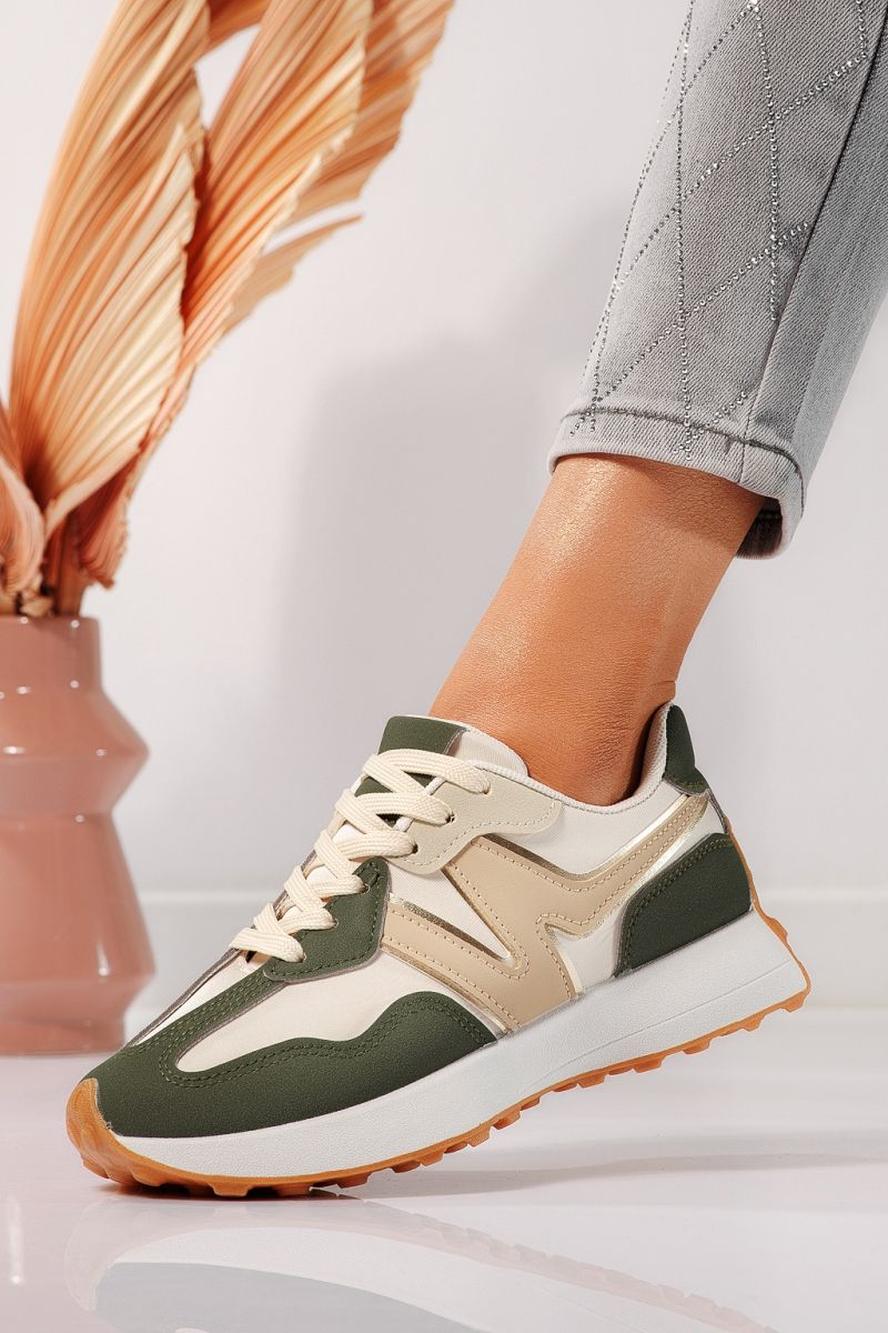 Adidasi dama verzi din piele ecologica Clare #21854