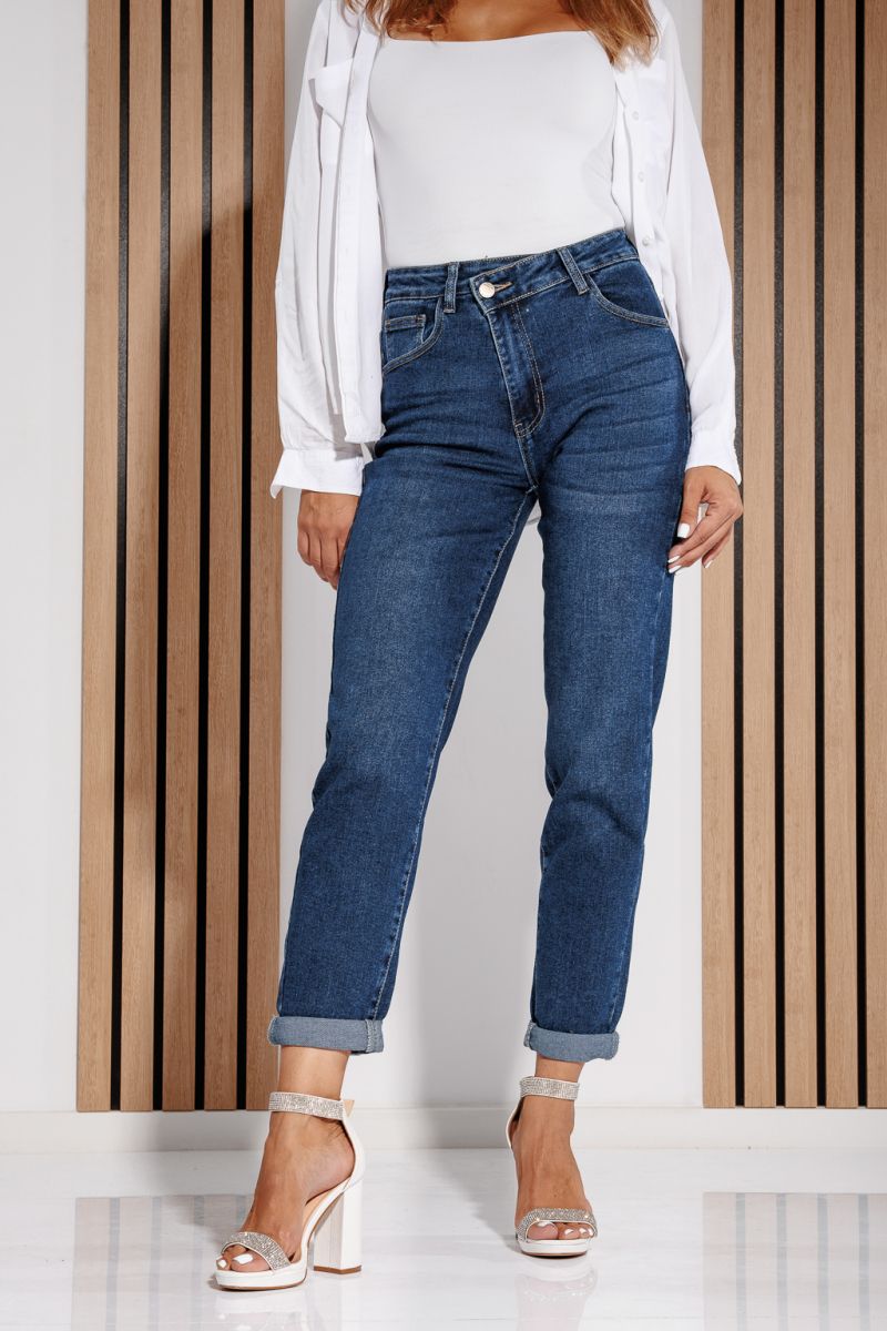 Blugi Baggy Fit Dama Naomi Albastri #A1188