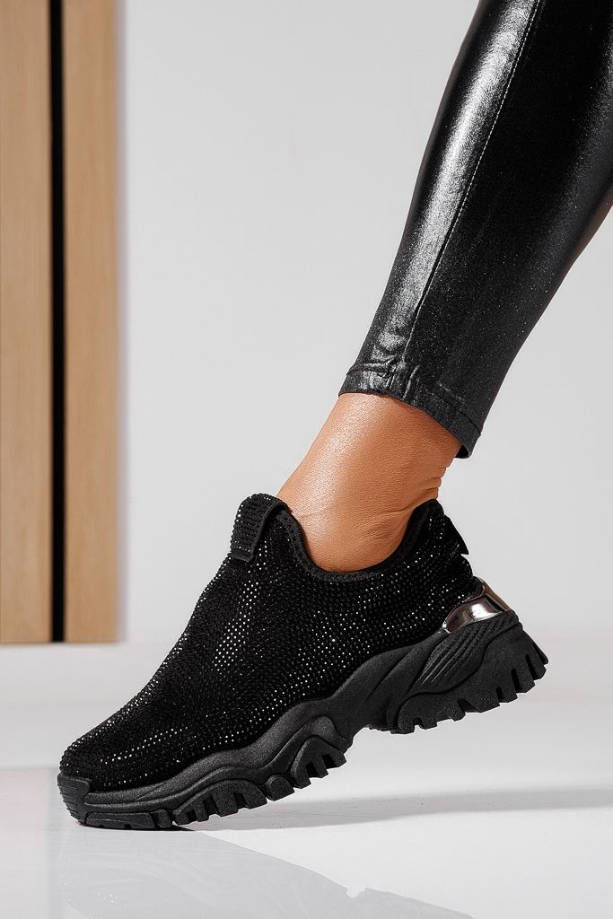 Adidasi dama negri din material textil Anca #22488