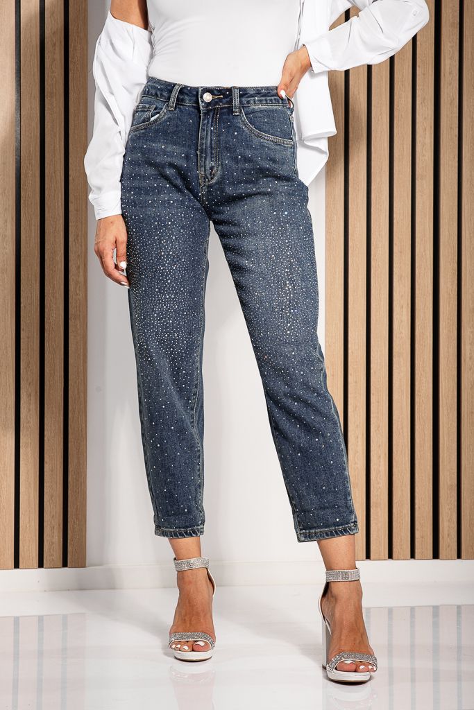 Blugi Baggy Fit Dama Francesca Albastri #A1208