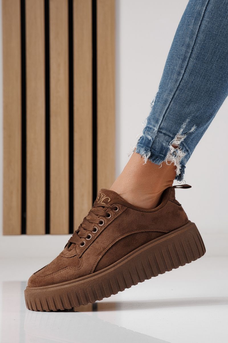 Adidasi dama maro din piele ecologica intoarsa Delia #24300