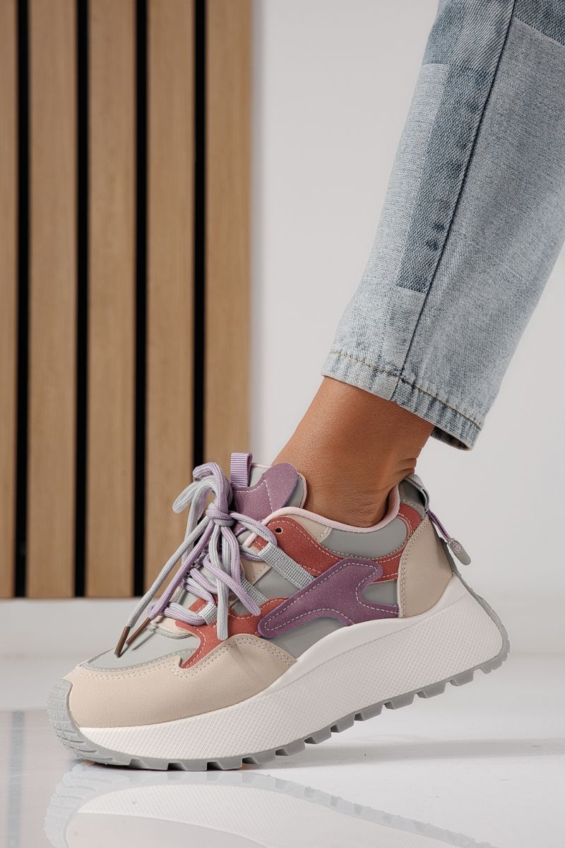 Adidasi dama mov din piele ecologica Missy #24239