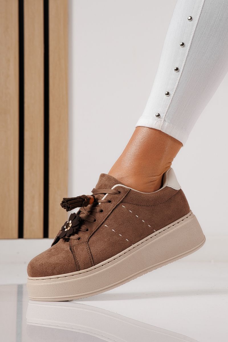 Adidasi dama maro din piele ecologica intoarsa Aliss #24315