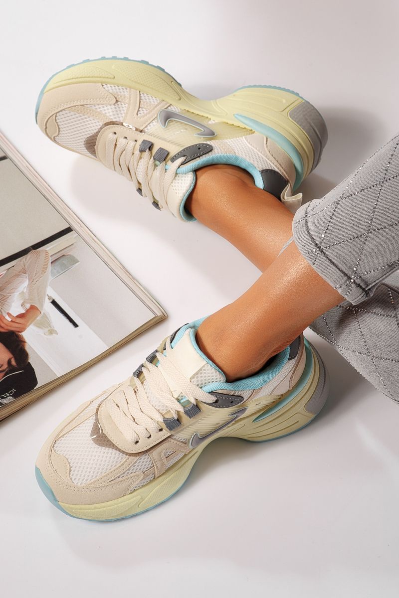 Adidasi dama bej din piele ecologica Amy #24603