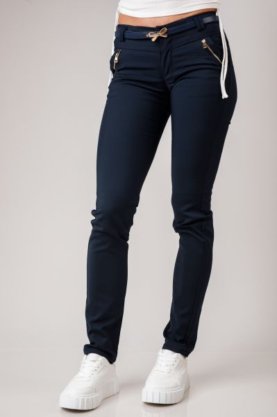 Pantaloni Casual Dama Kiara Bleumarin #A129