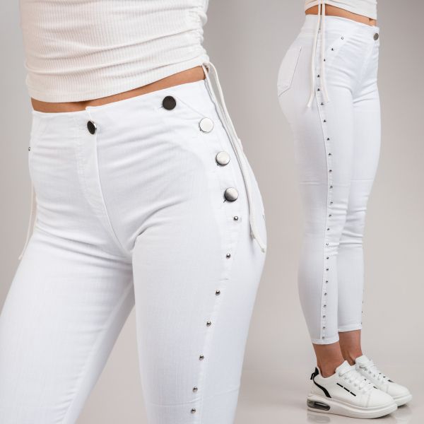 Blugi Skinny Dama Nirvana Albi #A119