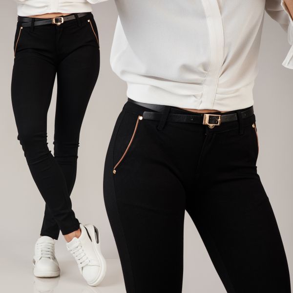 Pantaloni Dama Casual Meredith Negri #A206