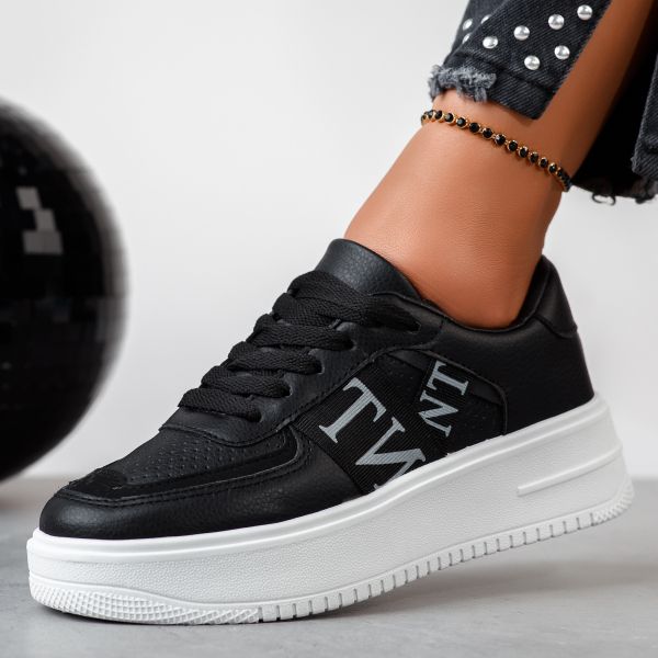 Adidasi Dama Giulia Negru/Albi #12029