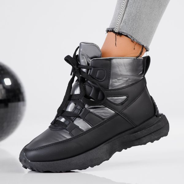 Ghete Dama îmblanite  Rory Negre/Gri #13011