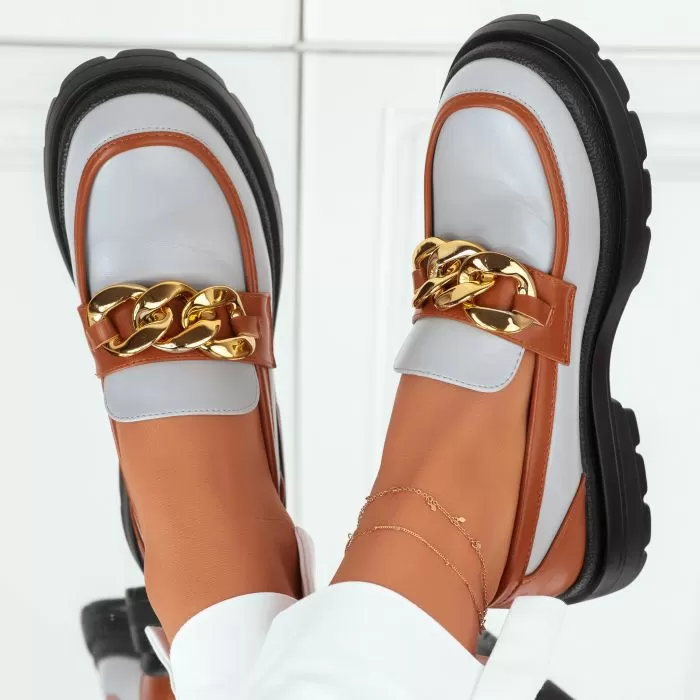 Pantofi Casual Dama Lucia Gri #9089