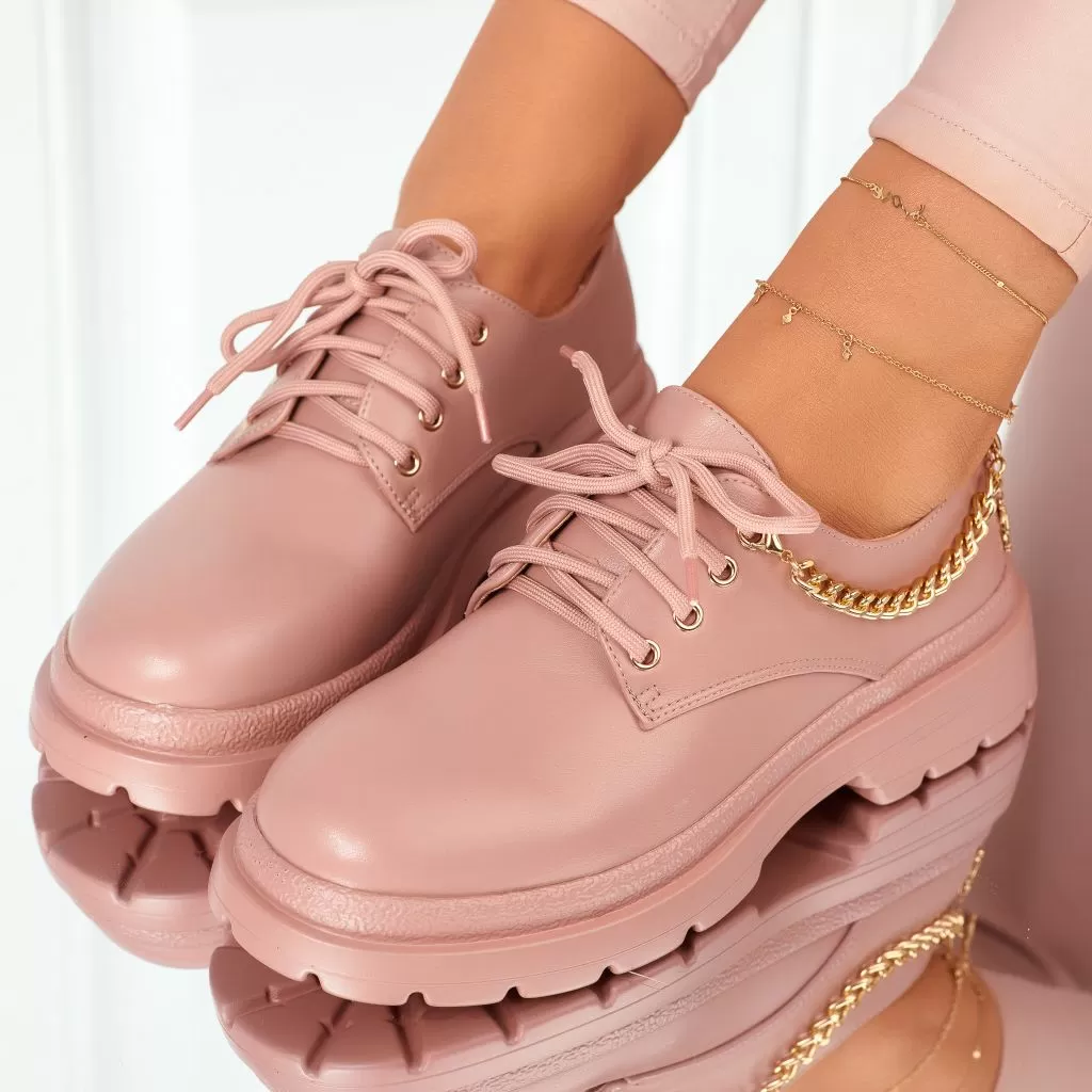 Pantofi Casual Dama Samara Nude #9108