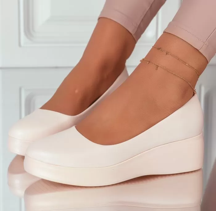Pantofi Casual Dama Heaven Bej #9134