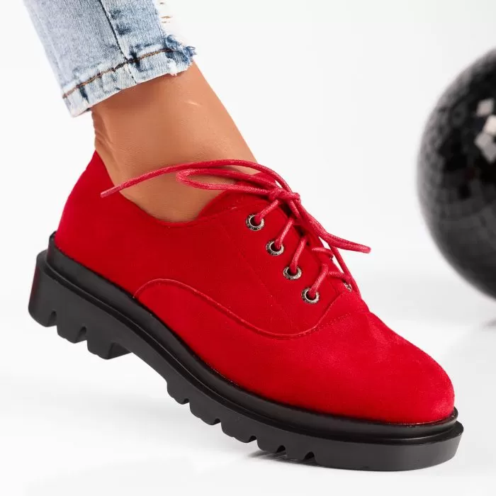 Pantofi Casual Dama Arianna Rosii #9271