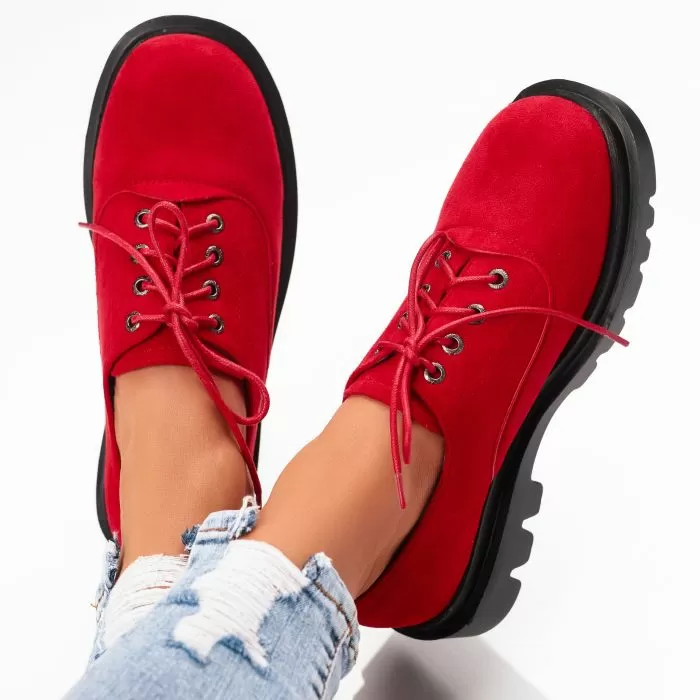 Pantofi Casual Dama Arianna Rosii #9271