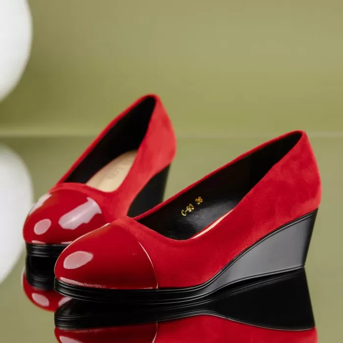 Pantofi Casual Dama Jimena3 Rosii #9338
