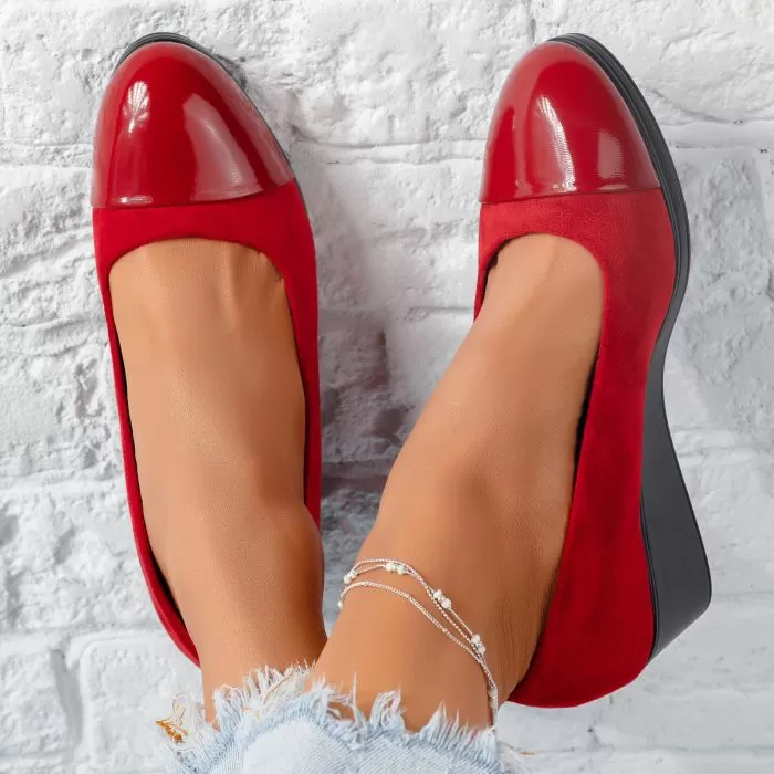 Pantofi Casual Dama Jimena3 Rosii #9338