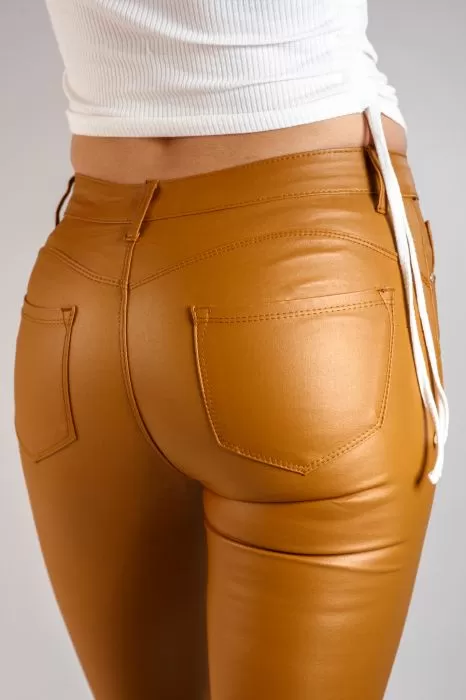 Pantaloni Cerati Dama Nora Galbeni #A105