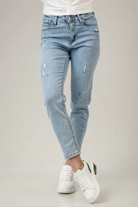 Blugi Boyfriend Dama London Albastri #A170