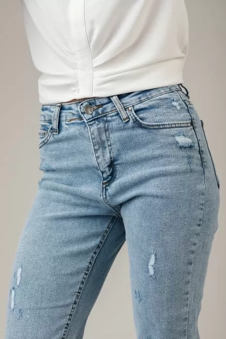 Blugi Boyfriend Dama London Albastri #A170