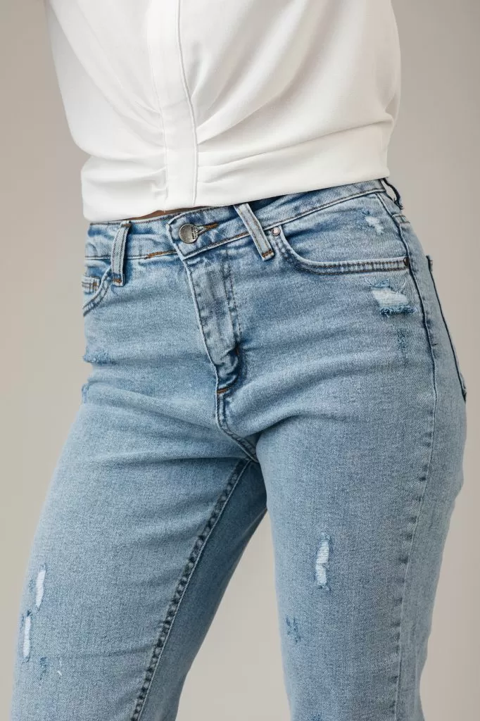 Blugi Boyfriend Dama London Albastri #A170
