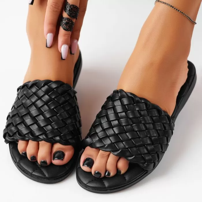 Papuci Dama Juliet Negre #11447