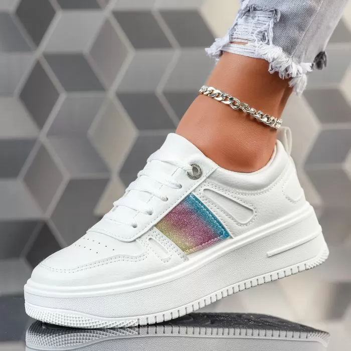 Adidasi Dama Gamma Alb/Color #12057