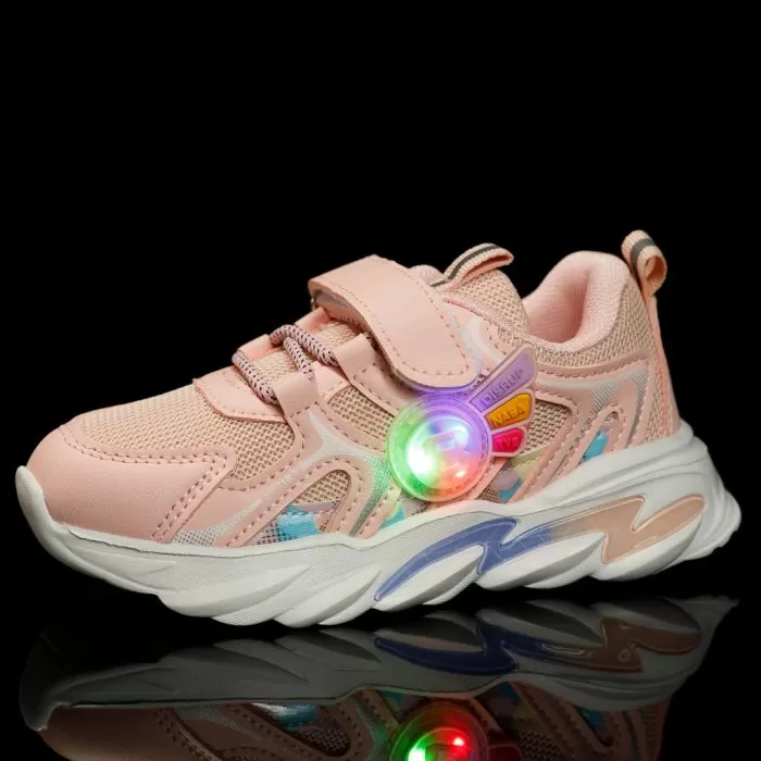 Adidasi Copii cu Luminite Harley Roz #12209