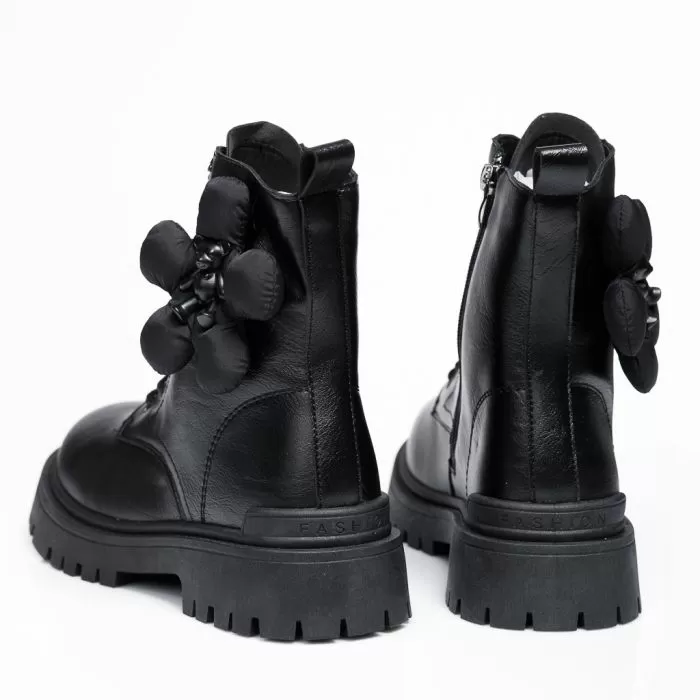 Ghete Dama îmblanite Teddy Negre #11902
