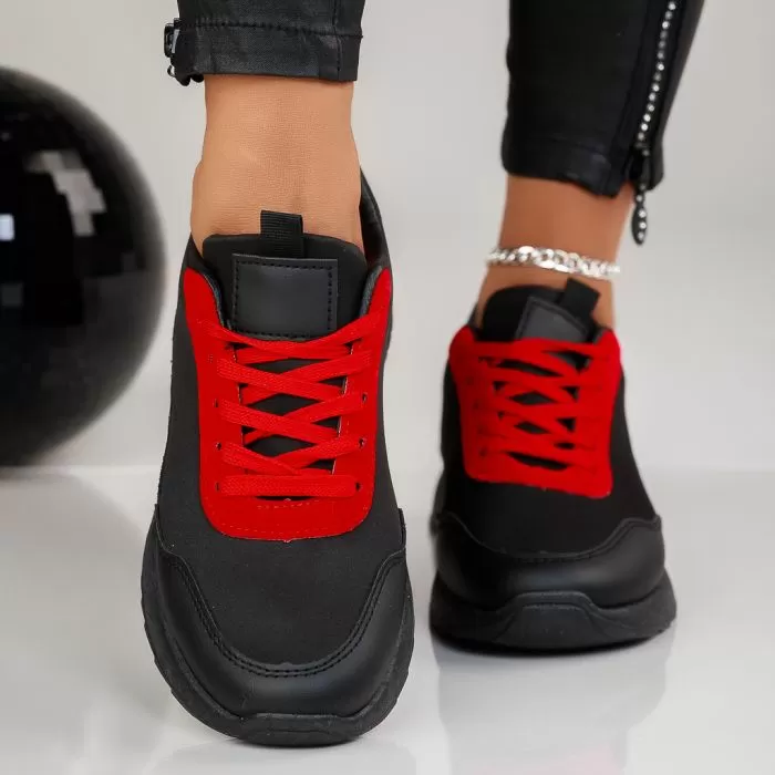 Adelina Női Piros Sportcipő #12496