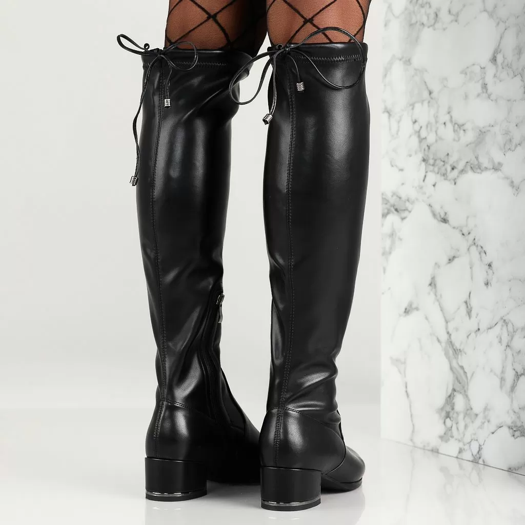 Cizme Lungi Dama Wrenley Negre #12654