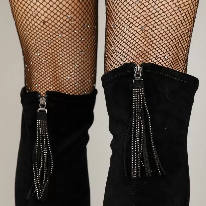 Cizme Lungi Dama Monica2 Negre #12791