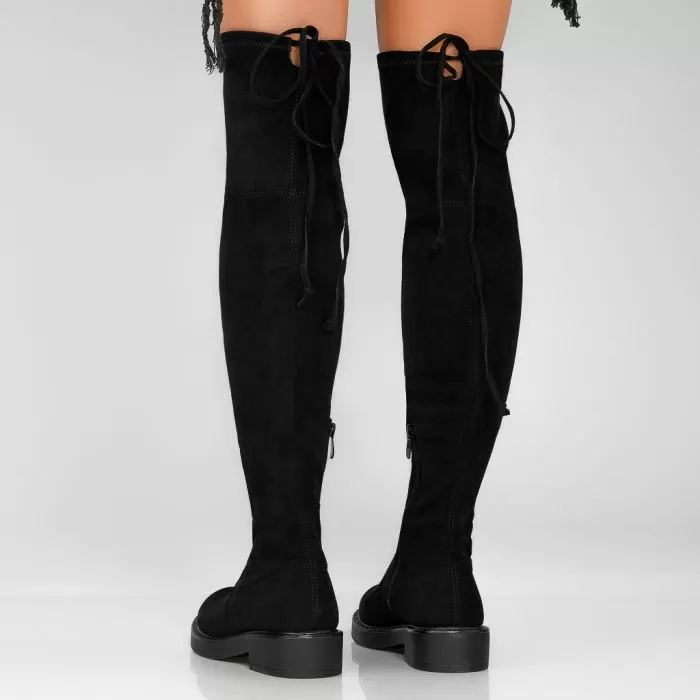 Cizme Lungi Dama Lorena Negre #12796