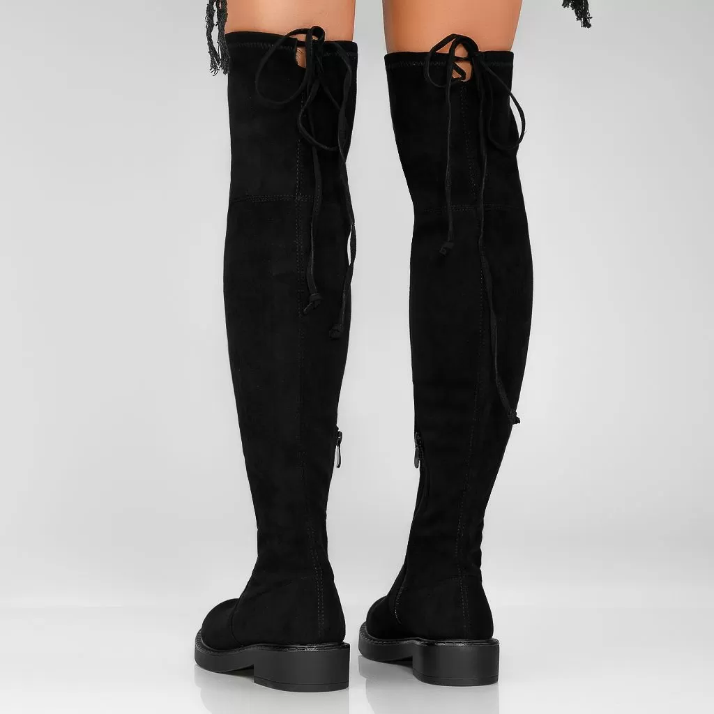 Cizme Lungi Dama Lorena Negre #12796