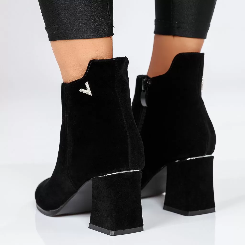 Botine Dama Ophelia Negre #12906
